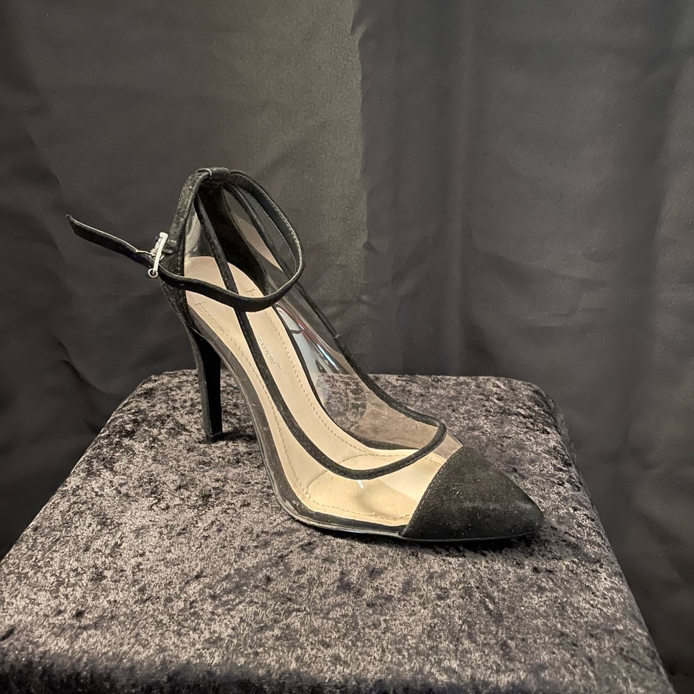 Clear heels